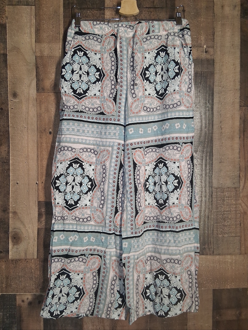 Anthropologie Lilka Boho Floral Lounge Pants Wide Leg Printed Size Medium